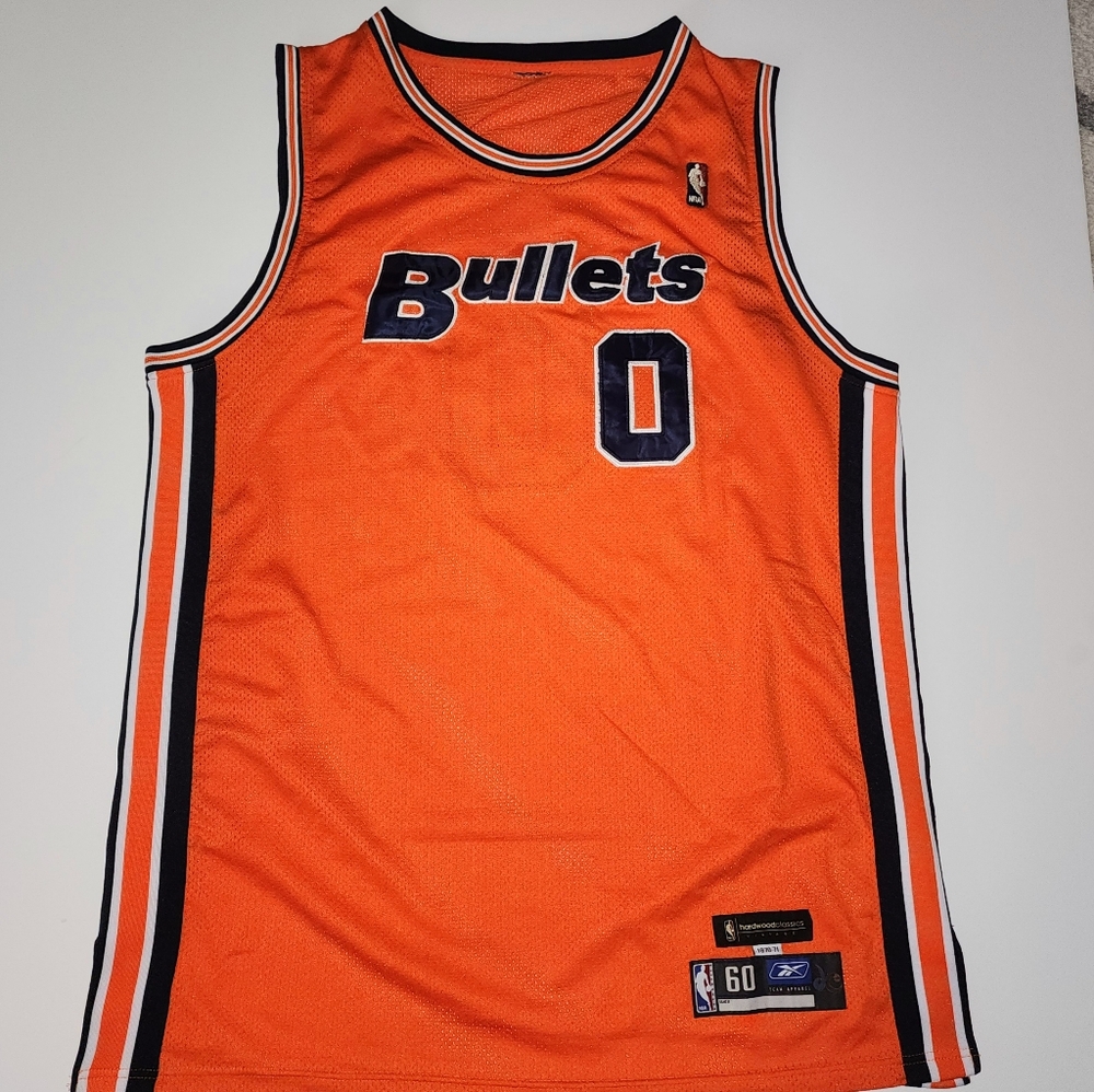 Vintage Reebok Washington Bullets NBA Gilbert Arenas jersey mens size 60